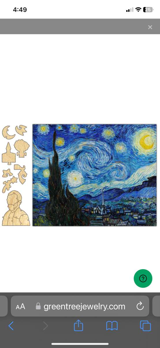 Vincent 🚐 gogh gwiaździsta, gwiaździsta noc puzzle online