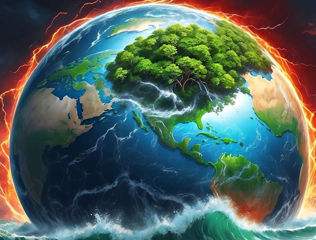 Fantasy- Planeta ziemia na morzu puzzle online