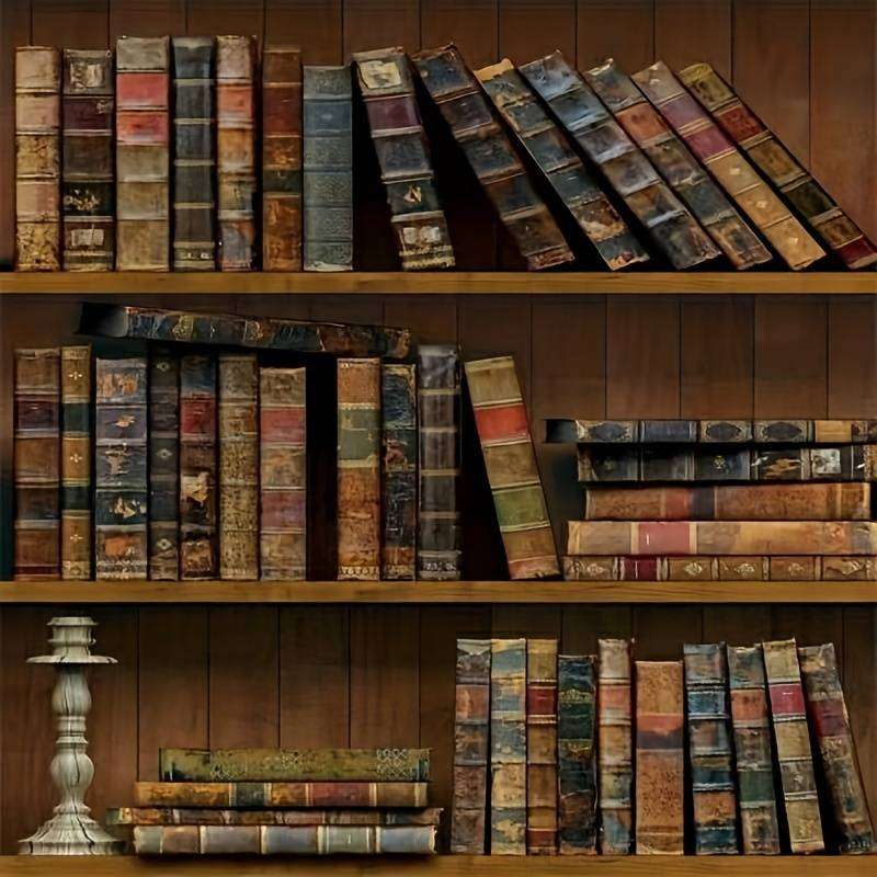 stare książki w bibliotece puzzle online