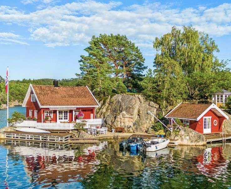 Perła archipelagu w Trysfjorden puzzle online