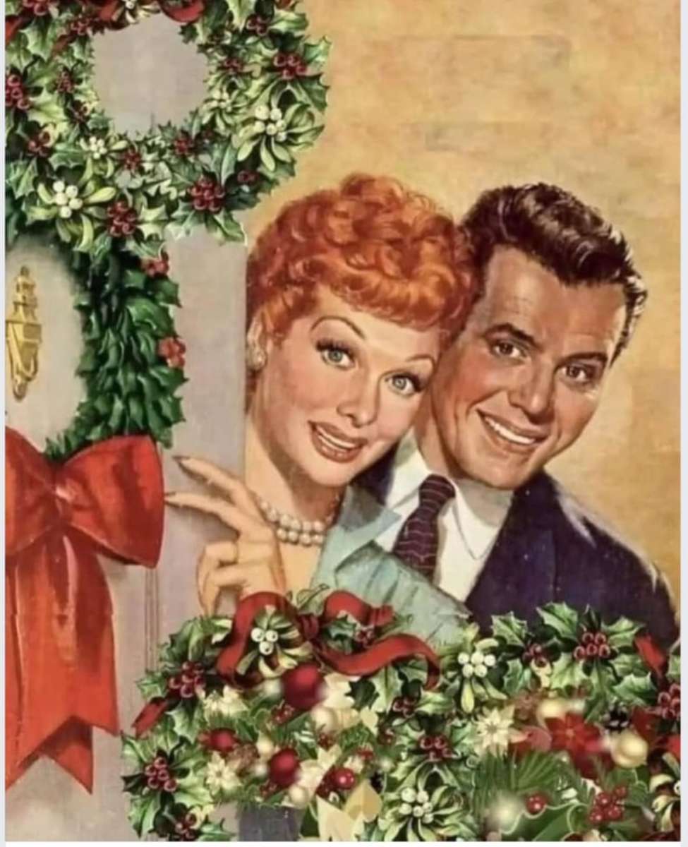 Lucy i Ricky świętują Boże Narodzenie puzzle online