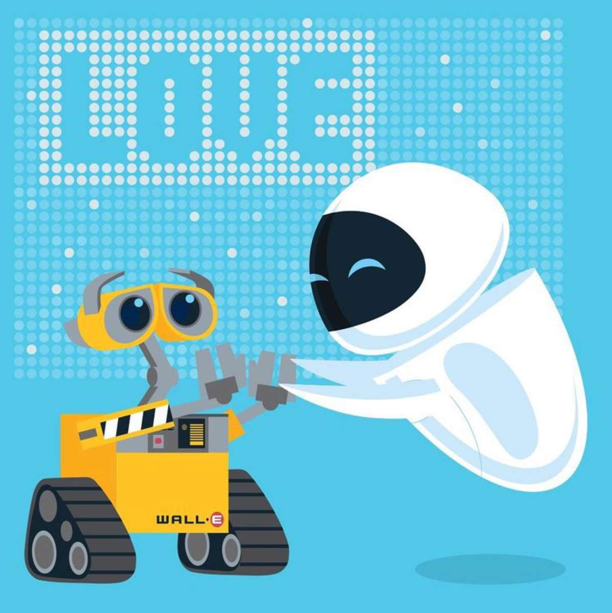WALL-E i Eve Love❤️❤️❤️❤️❤️❤️ puzzle online