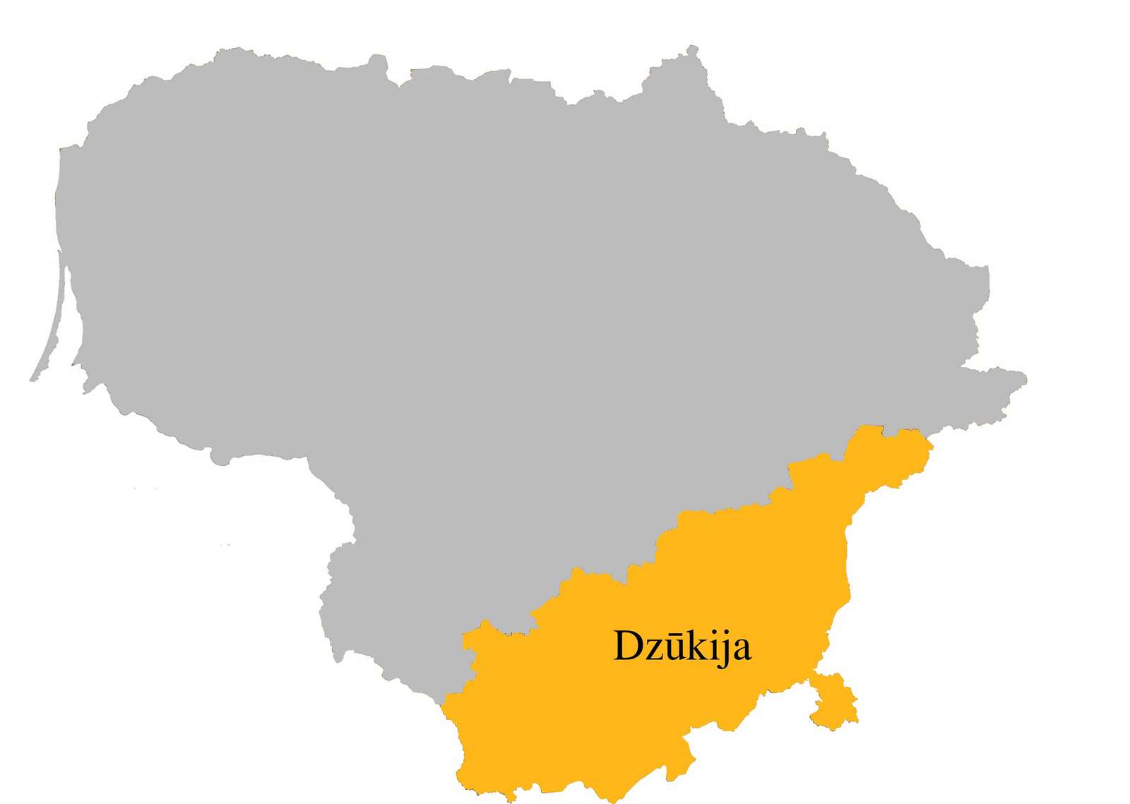 Regiony Dzukii puzzle online