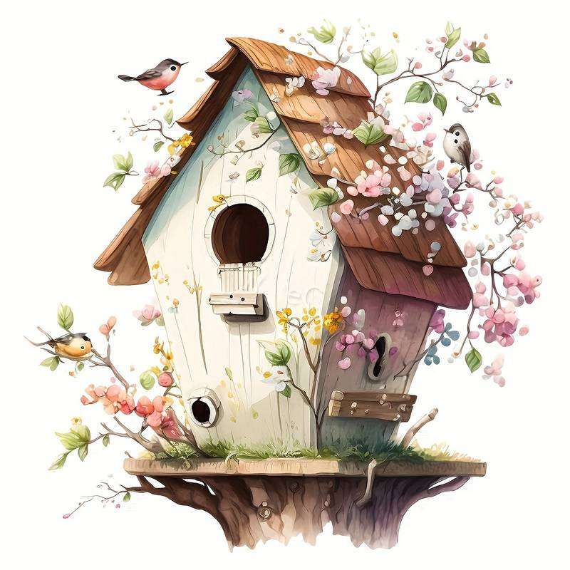 domek dla ptaszków puzzle online