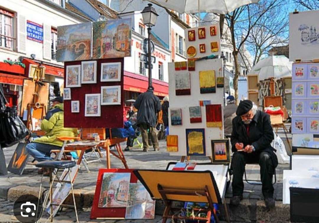 Montmartre Paryż puzzle online