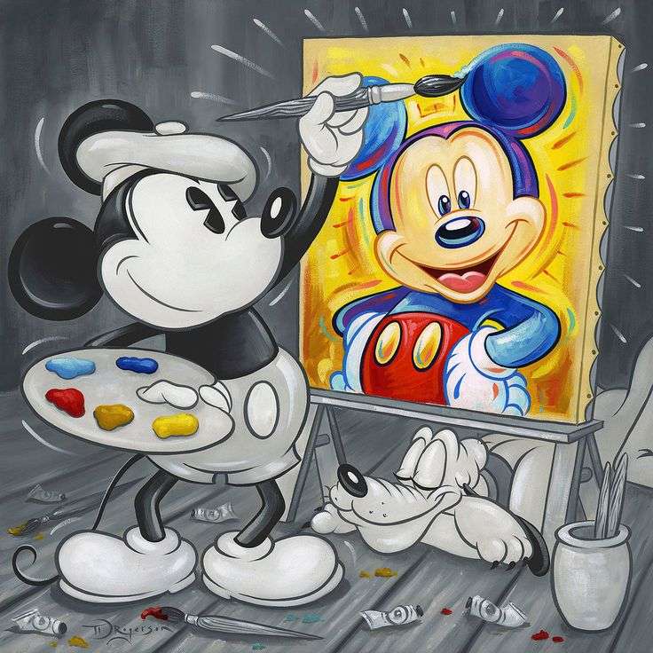 Autoportret Mickeya puzzle online