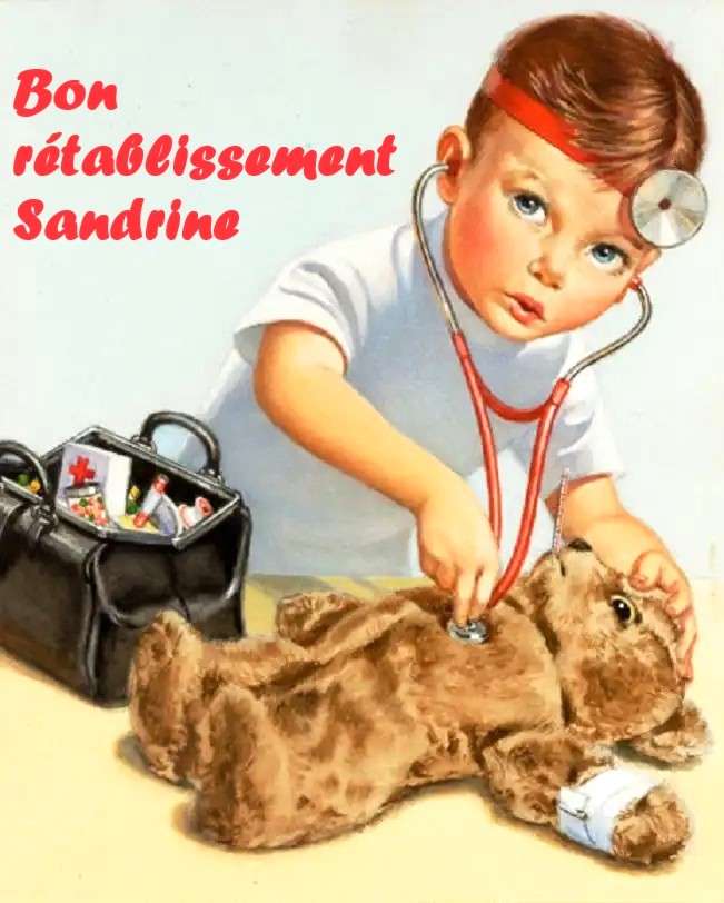Bon rétablissement Sandrine - Wracaj do zdrowia wkrótce! puzzle online