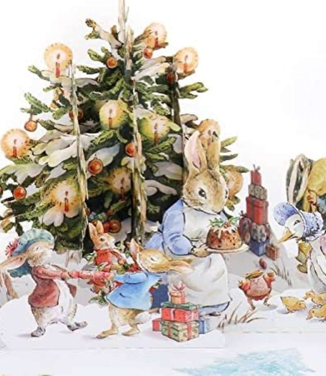 Boże Narodzenie z postaciami Beatrix Potter puzzle online