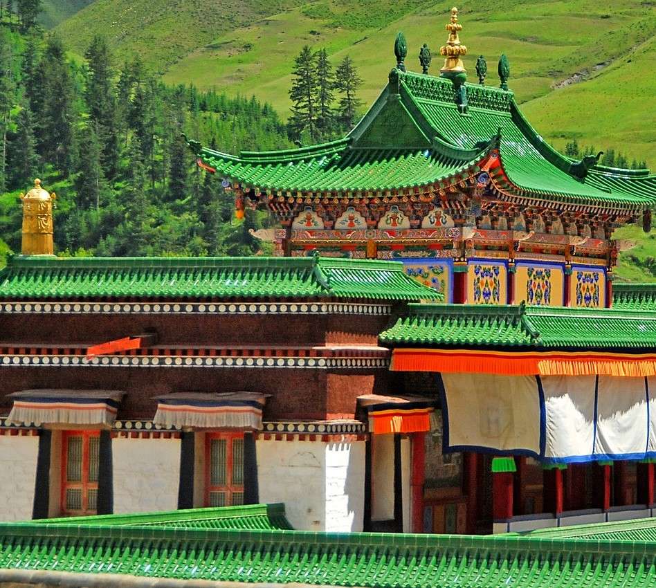 Gannan. Tybetańska budowla puzzle online