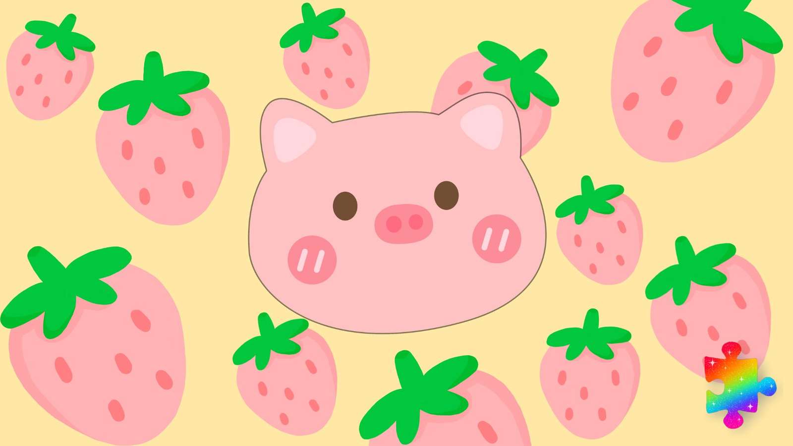 Różowa świnka puzzle online
