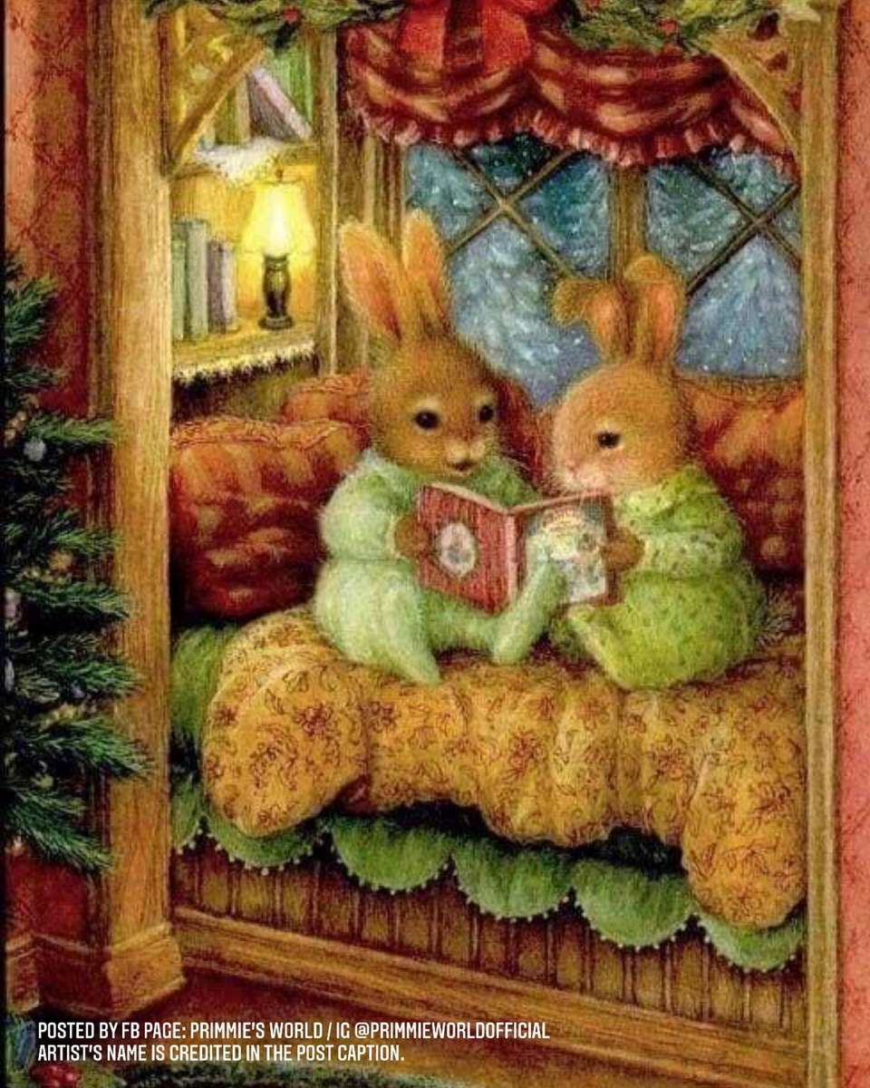 króliki czytają przed snem puzzle online