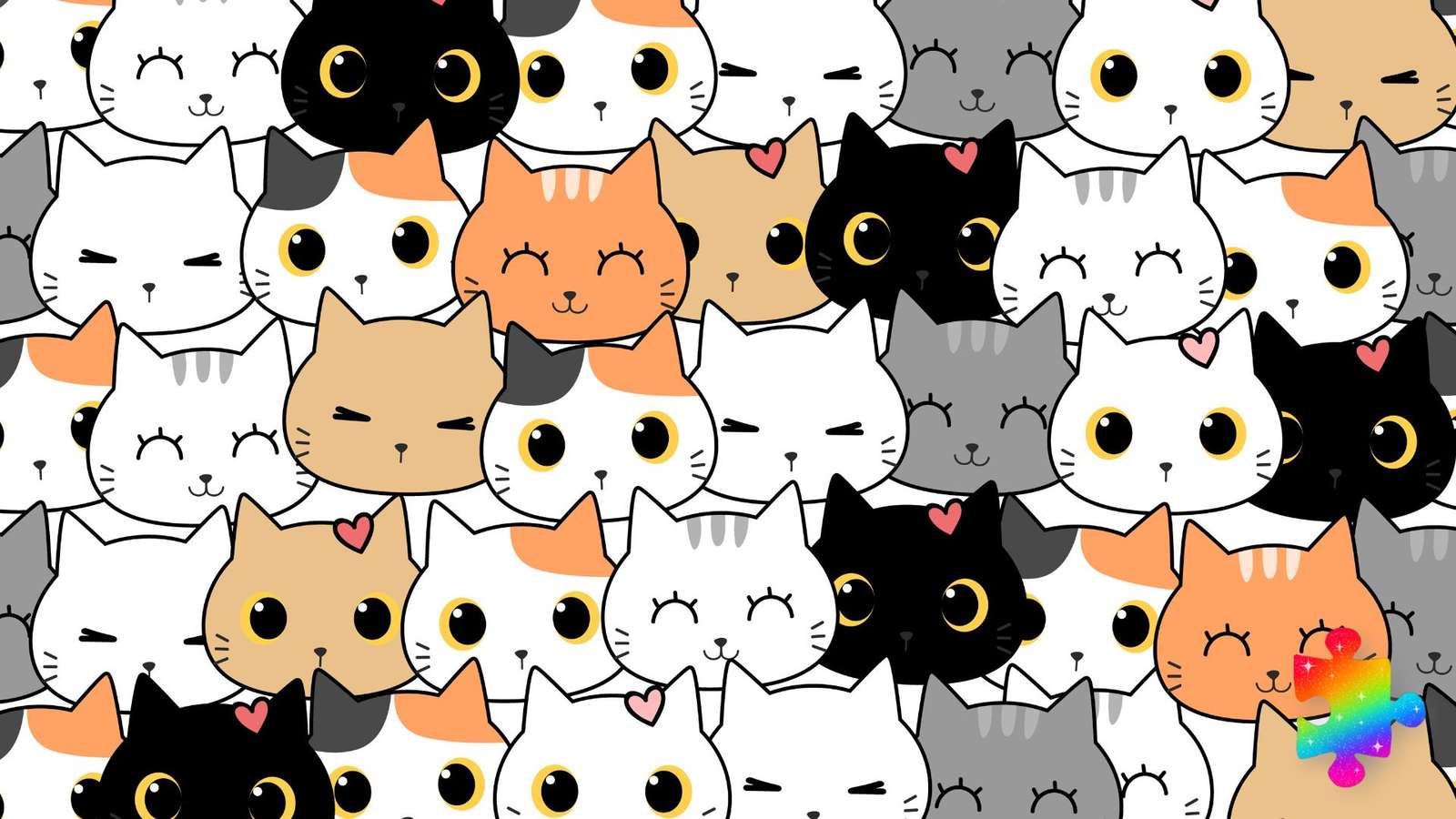 Tyle kotów! puzzle online