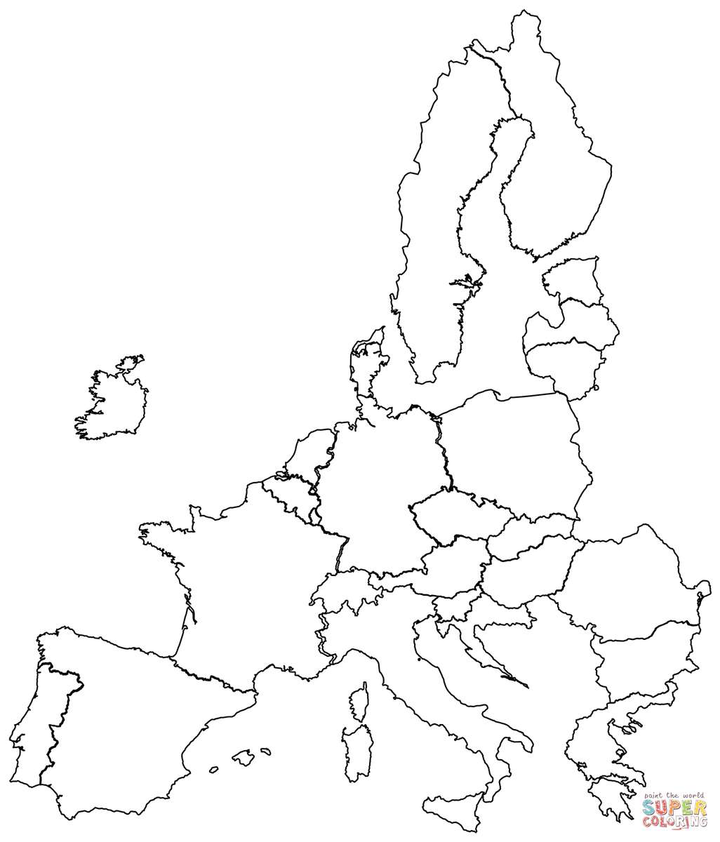 Mapa Unii Europejskiej puzzle online