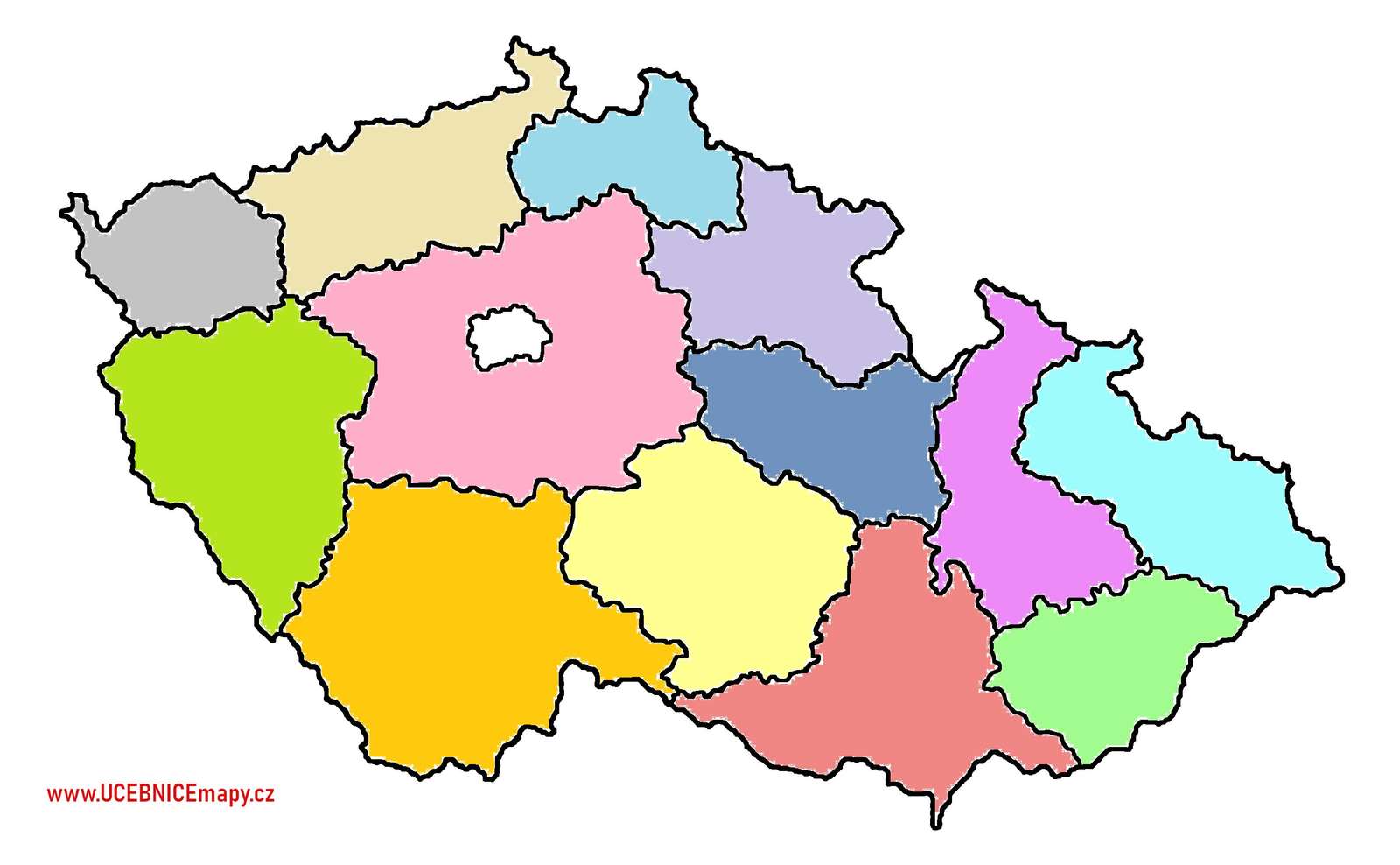 regionach Republiki Czeskiej puzzle online