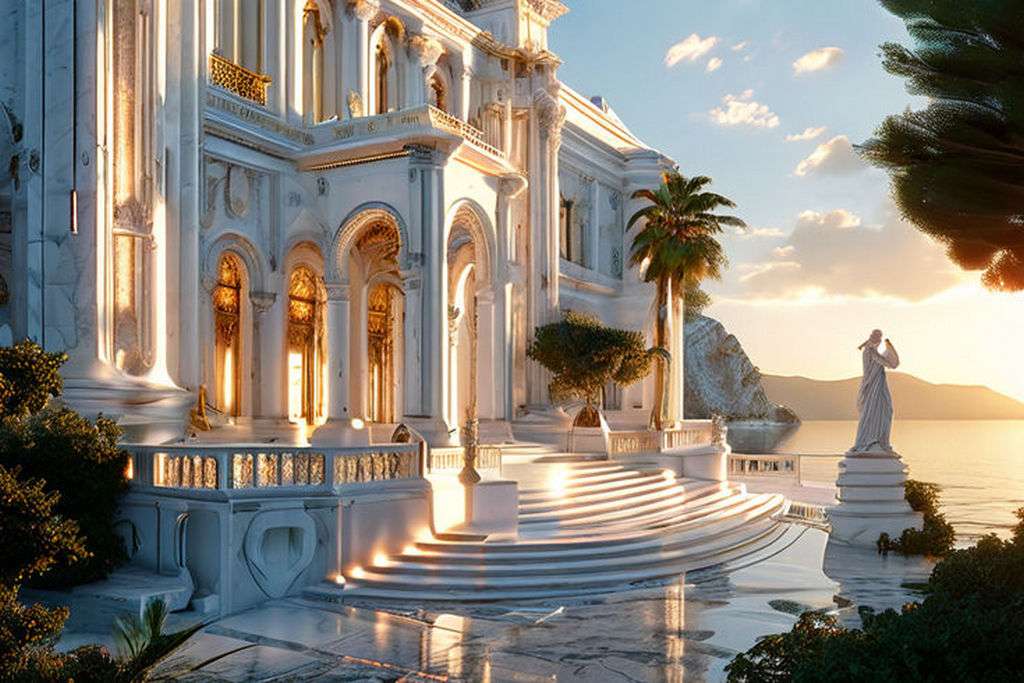 Pałac inspirowany Grecją puzzle online