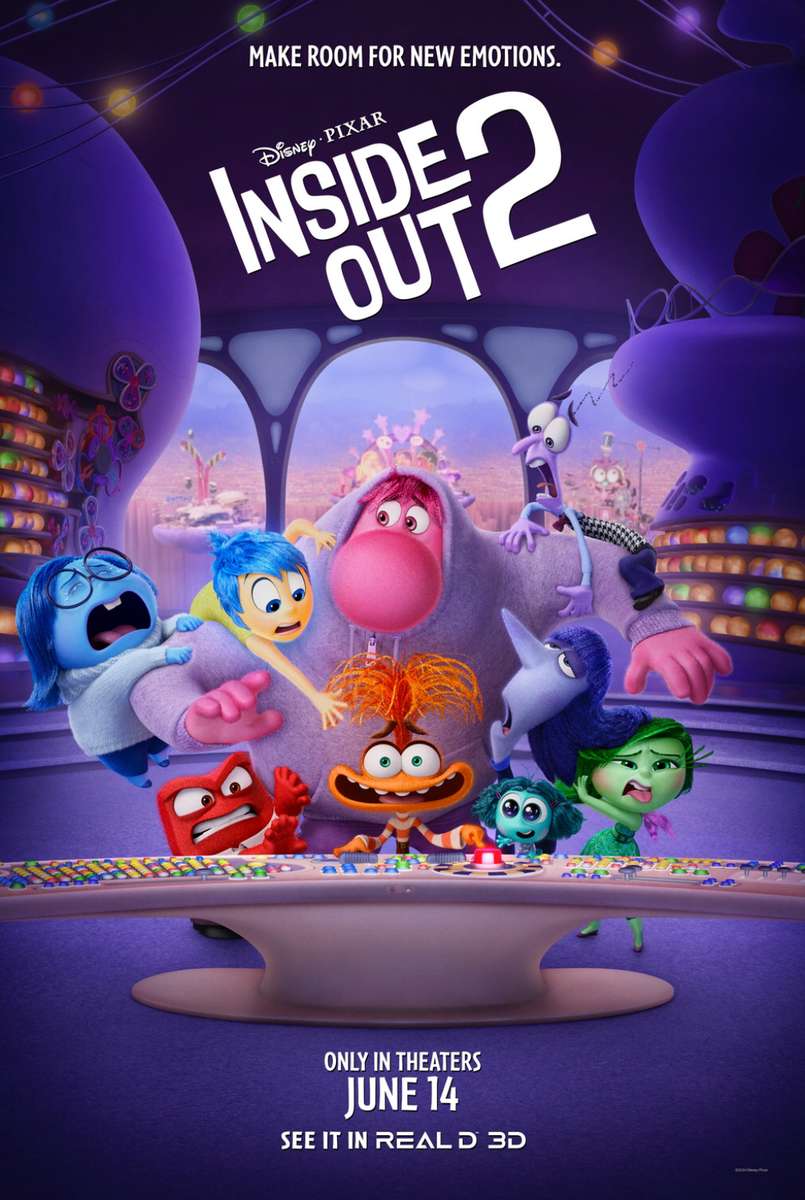 Disney / Pixar Inside Out 2 (trzeci nowy plakat) puzzle online