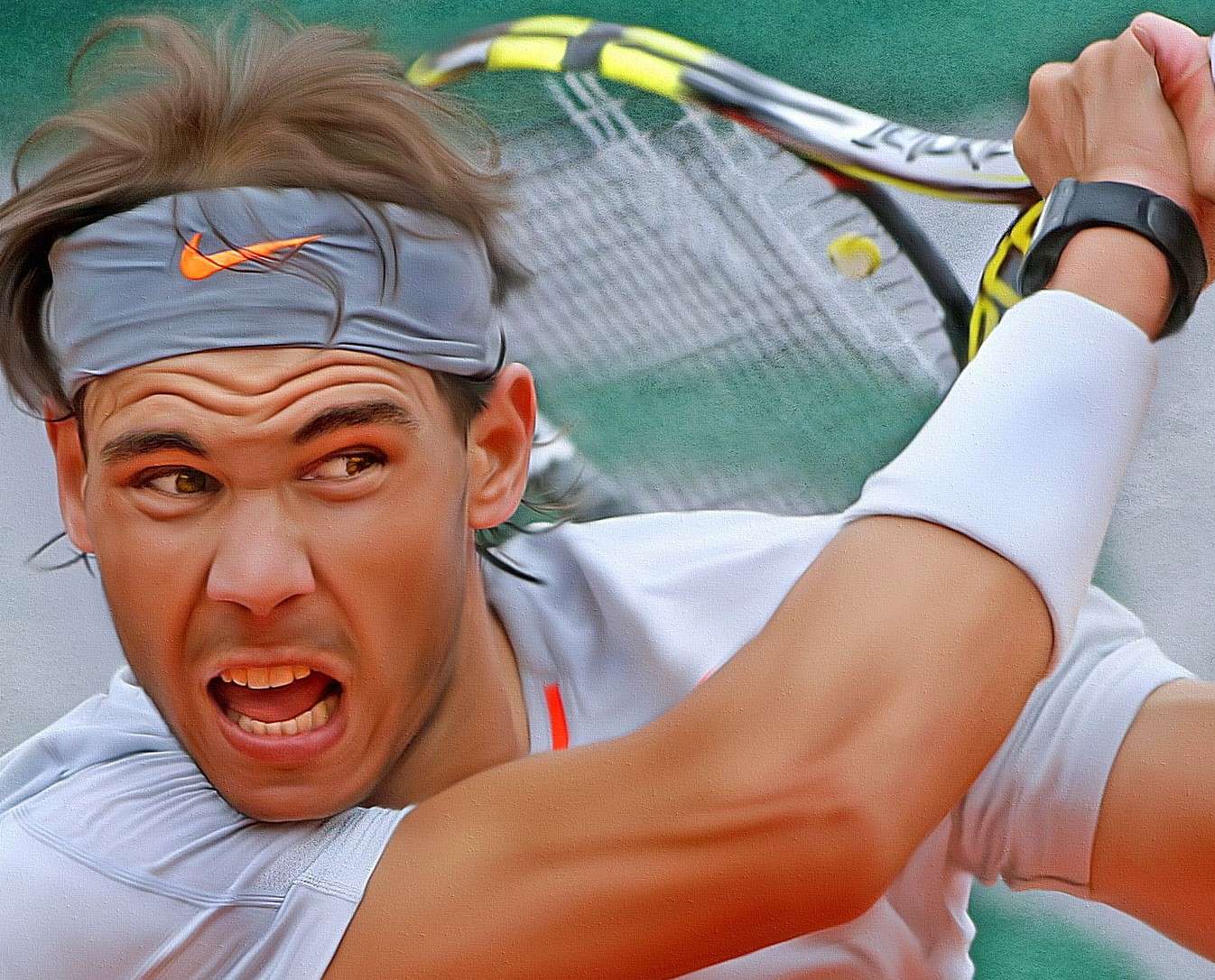 Rafael Nadal. Hiszpański tenisista puzzle online