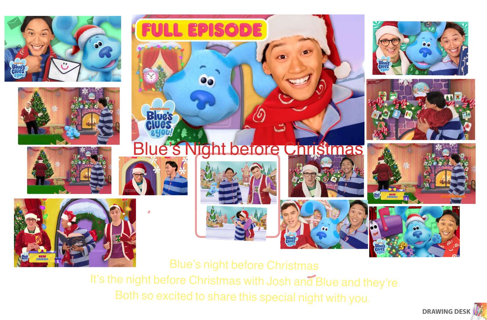 Błękitna noc przed Bożym Narodzeniem puzzle online