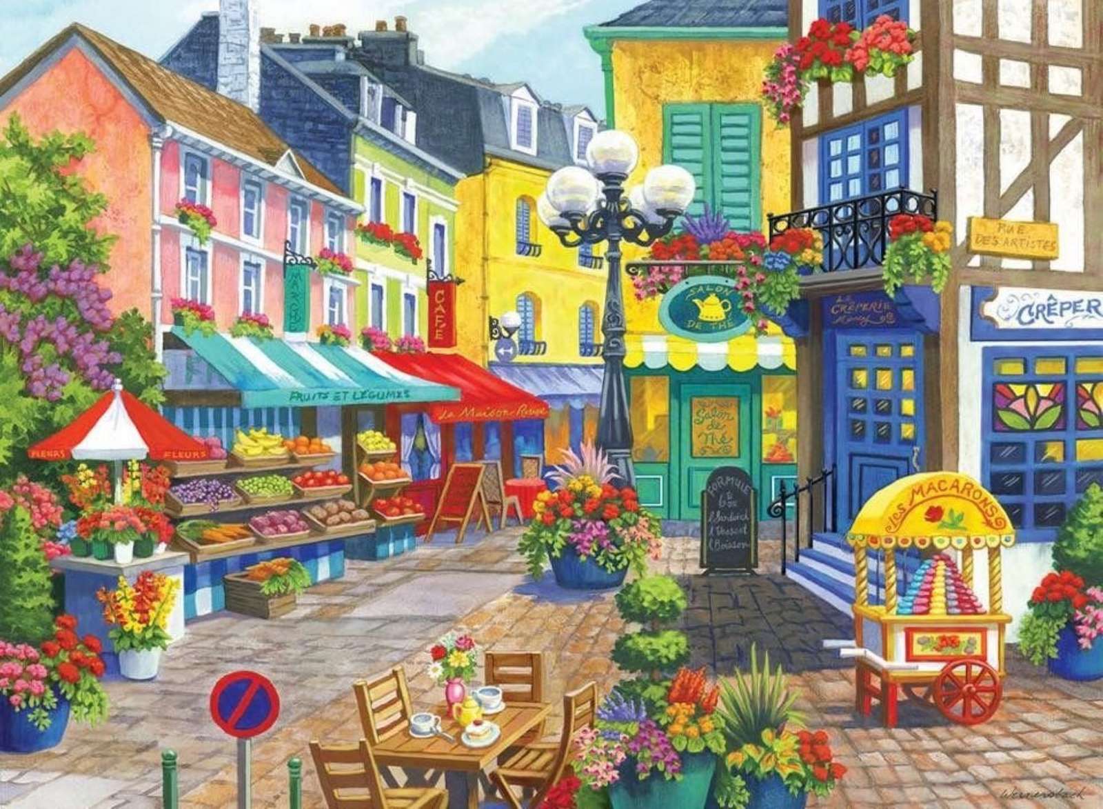 Kolorowe miasteczko puzzle online