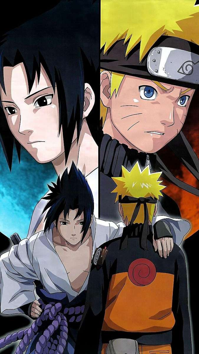 Naruto i Sasuke puzzle online