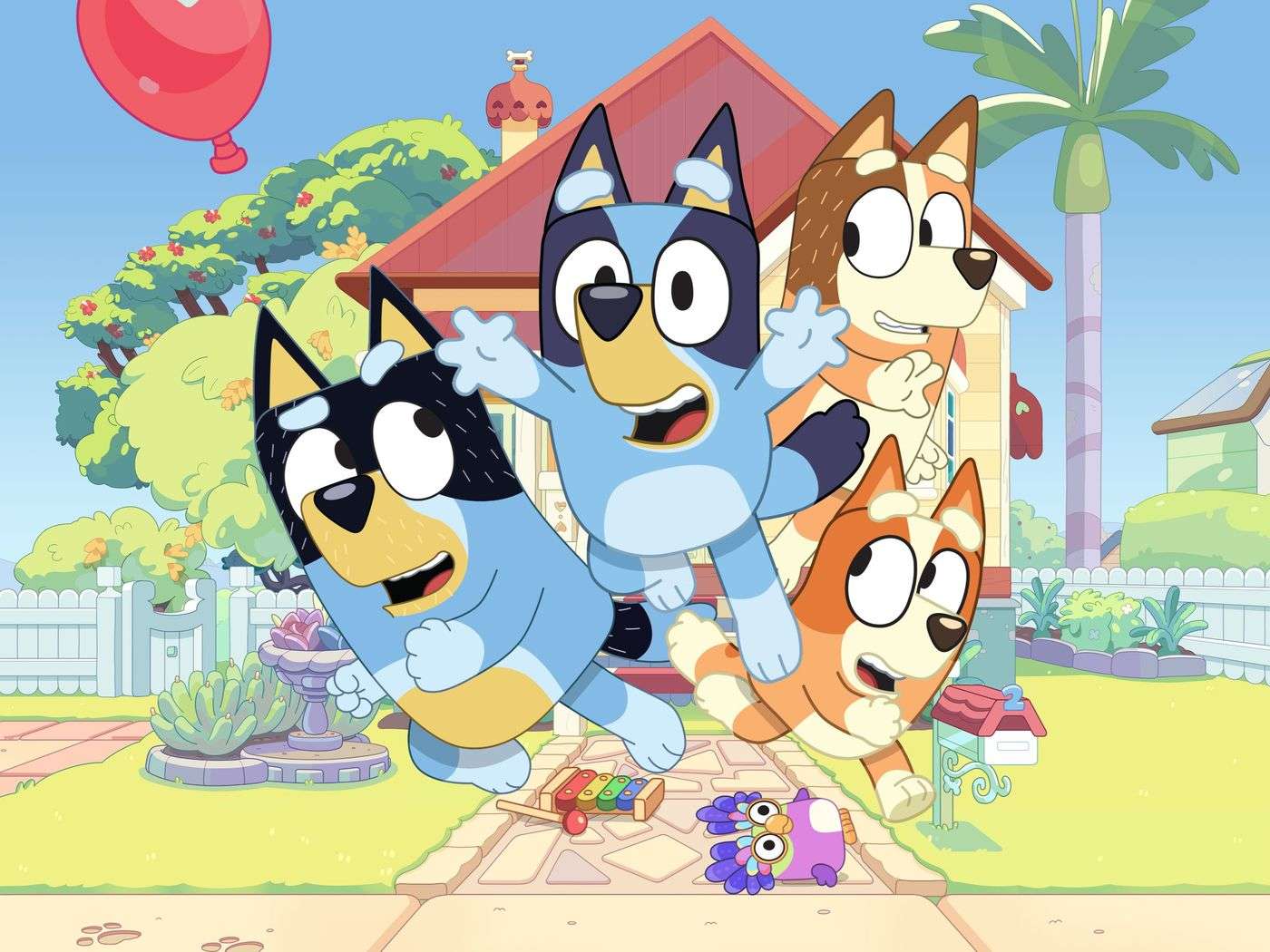 Bluey i jej rodzina puzzle online