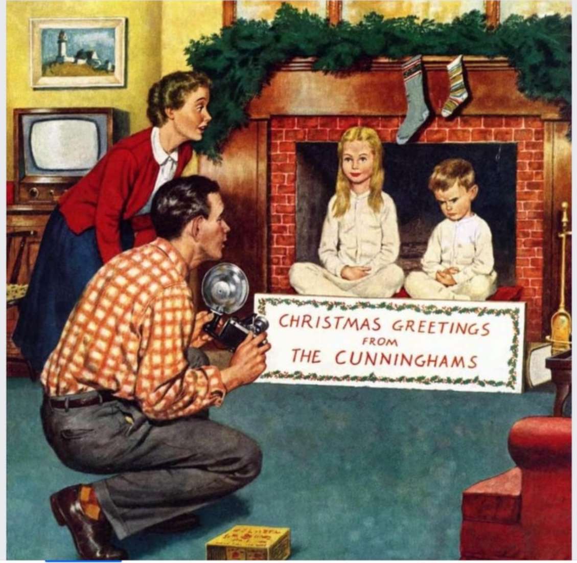 „Życzenia świąteczne (1954) puzzle online