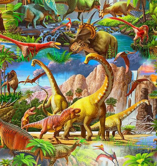 Dinozaury sprzed milionów lat temu puzzle online