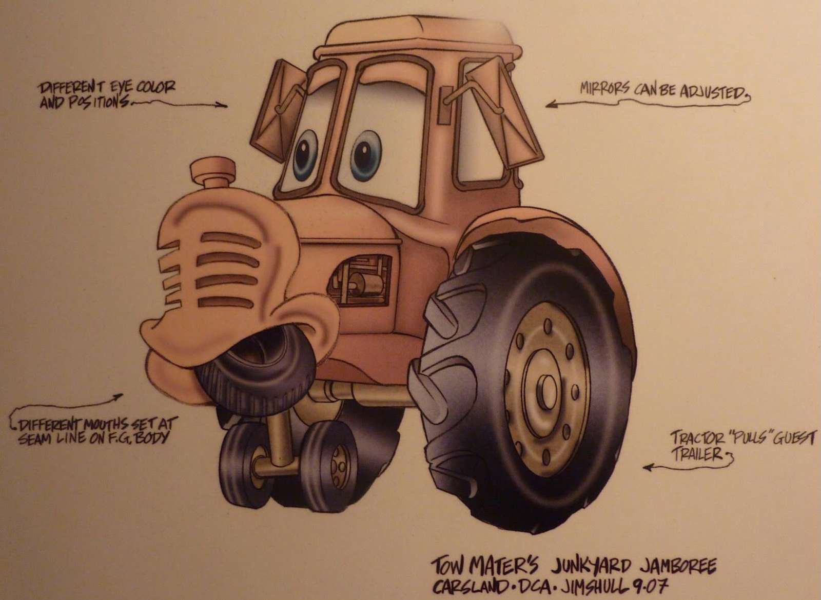 Rysunek przedstawiający Jamboree na złomowisku firmy Tow Mater puzzle online