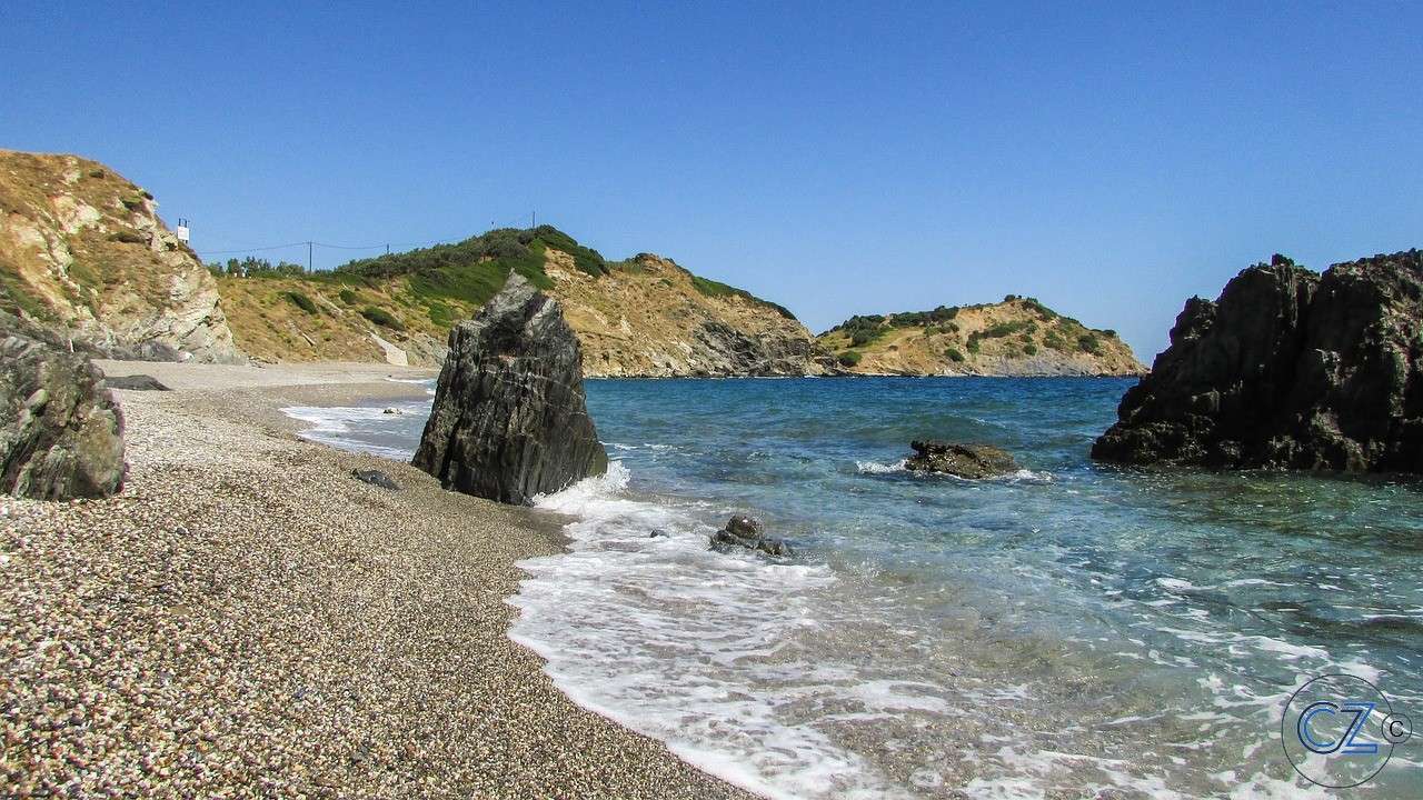 Grecja, Skiathos, plaża puzzle online