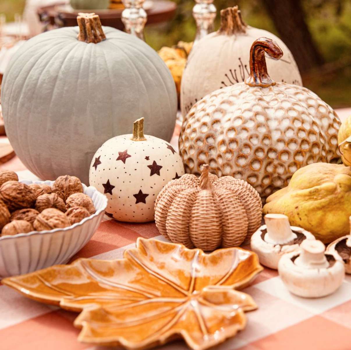 Jesienna dekoracja stołu puzzle online