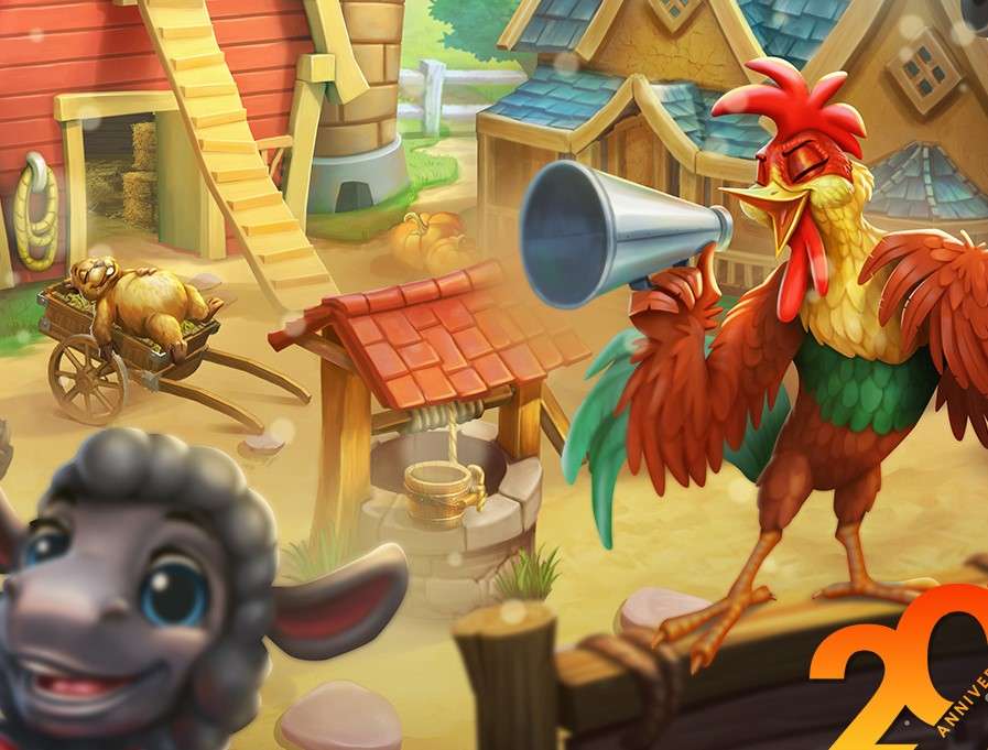 Zwierzęta na farmie w grze Farmerama puzzle online