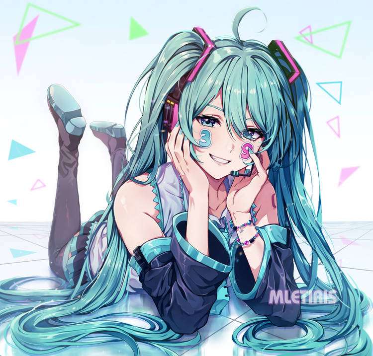 Hatsune Miku fan art by mletiris puzzle online