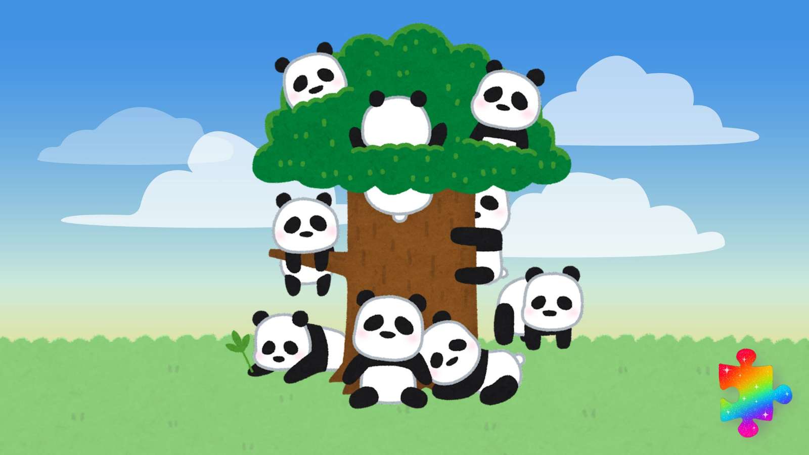 Drzewo pandy puzzle online