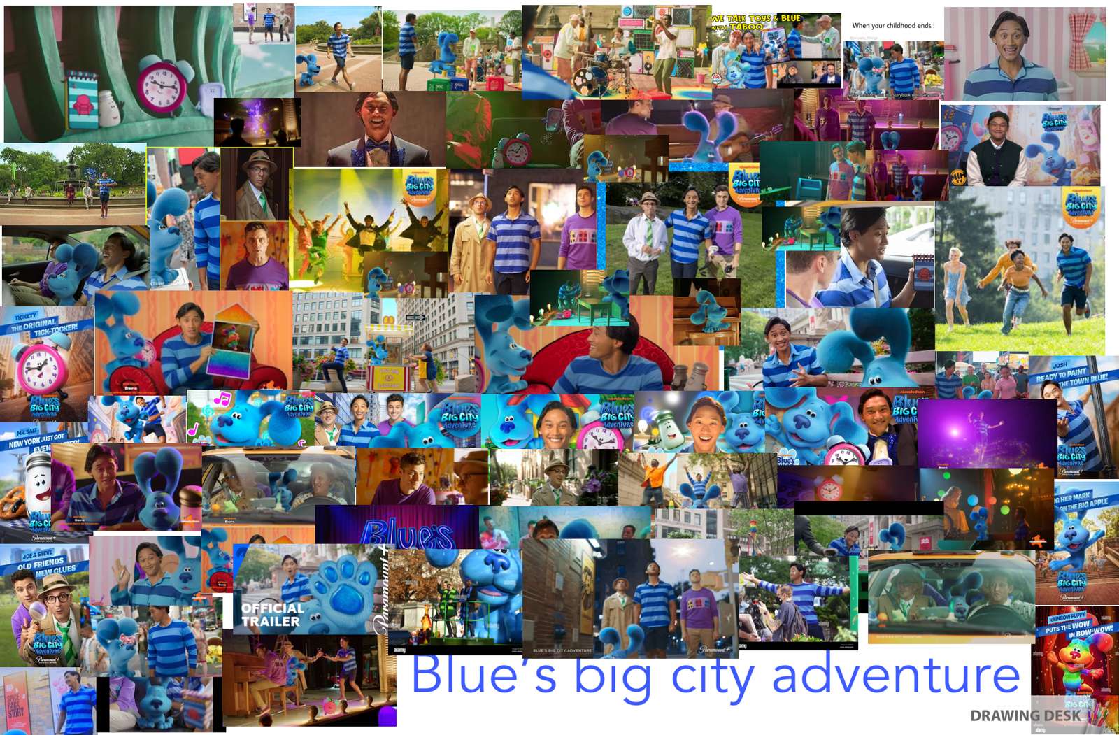 Przygoda Blue w wielkim mieście puzzle online