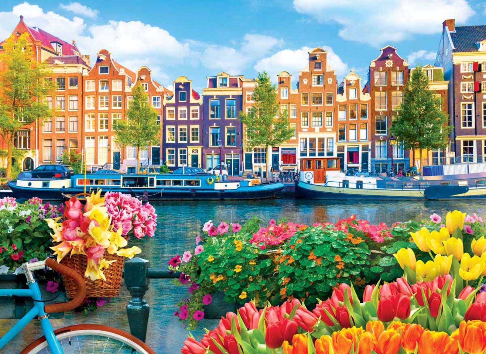 Kolorowy Amsterdam puzzle online
