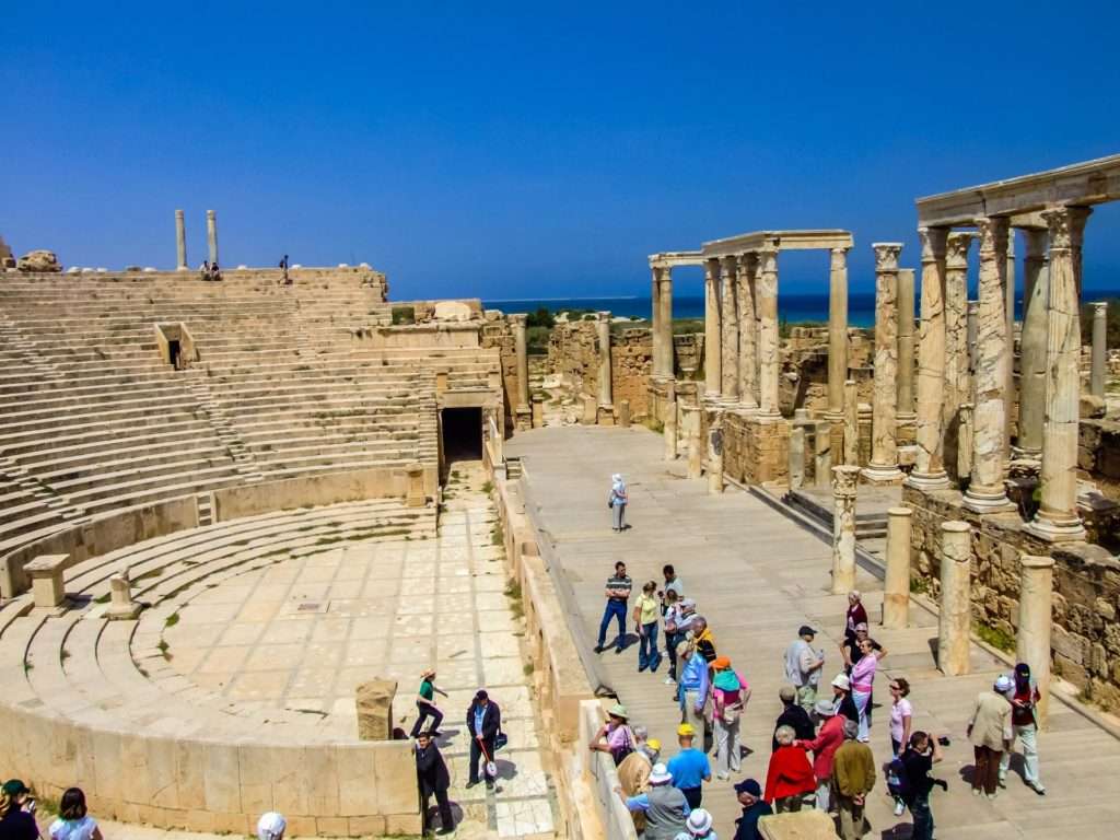 Starożytne miejsce w Libii Leptis Magna puzzle online
