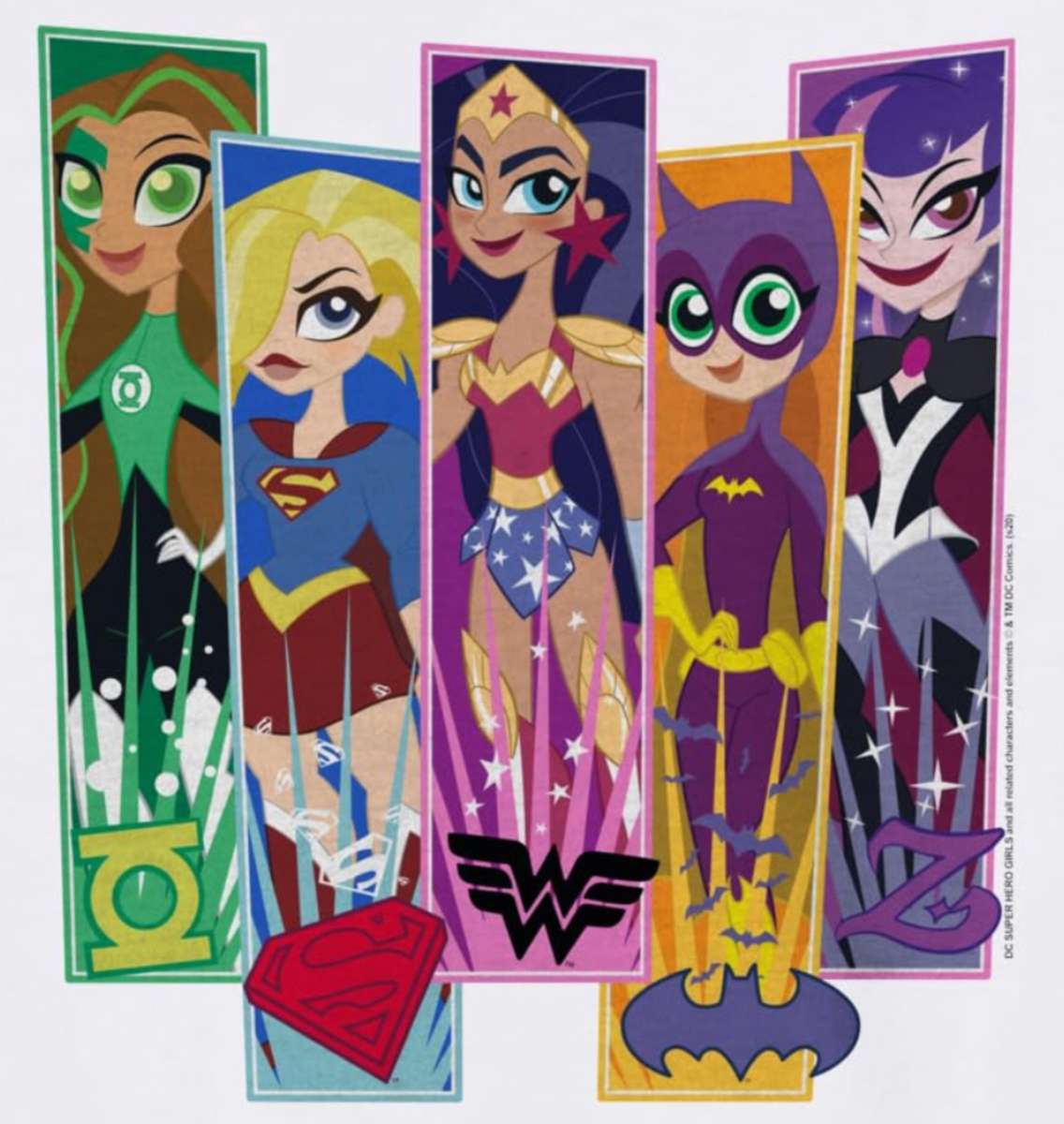 Panele postaci DC Comics Super Hero Girls puzzle online