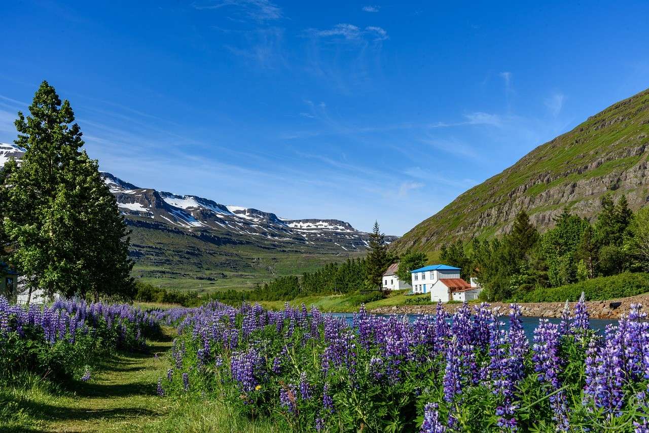 Islandia, Krajobraz, Seyðisfjörður puzzle online