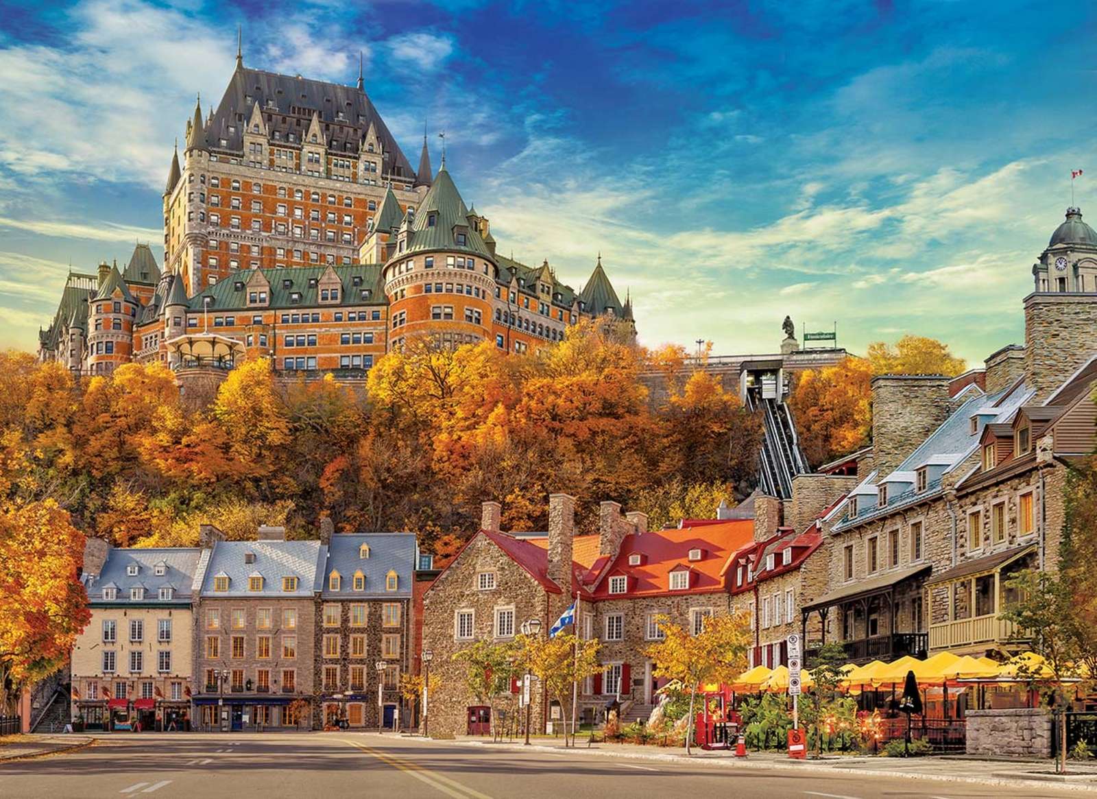 Dzielnica Petit Champlain w Quebec City w Kanadzie puzzle online
