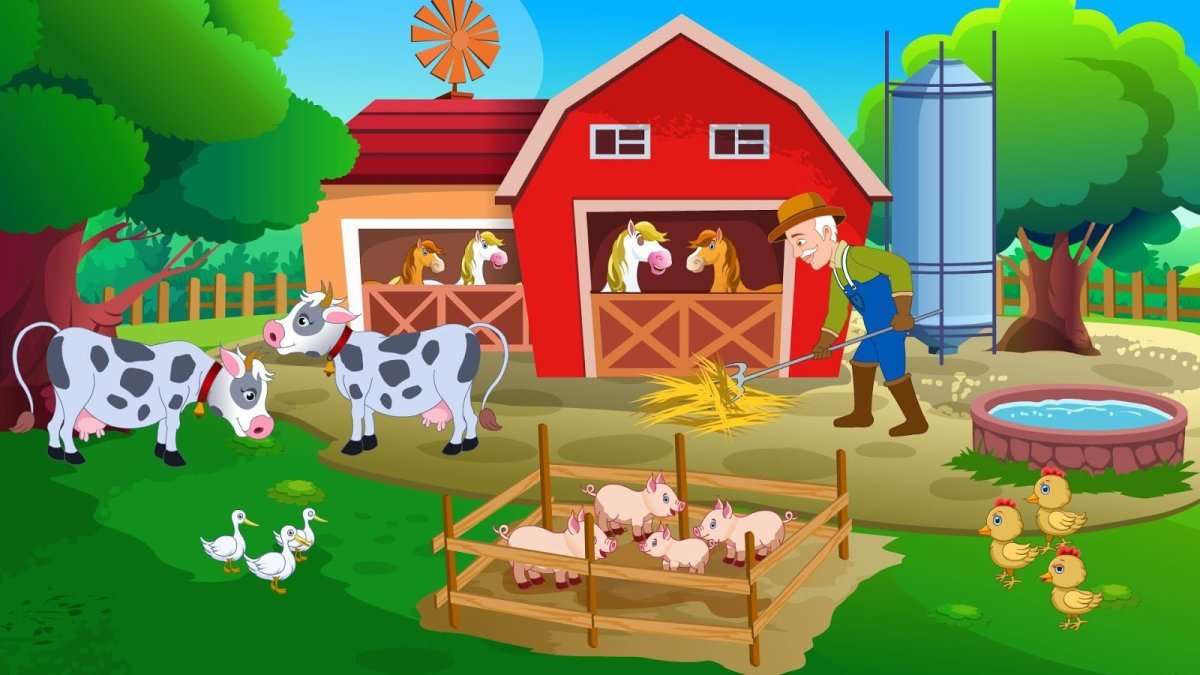 Kto mieszka na farmie? puzzle online