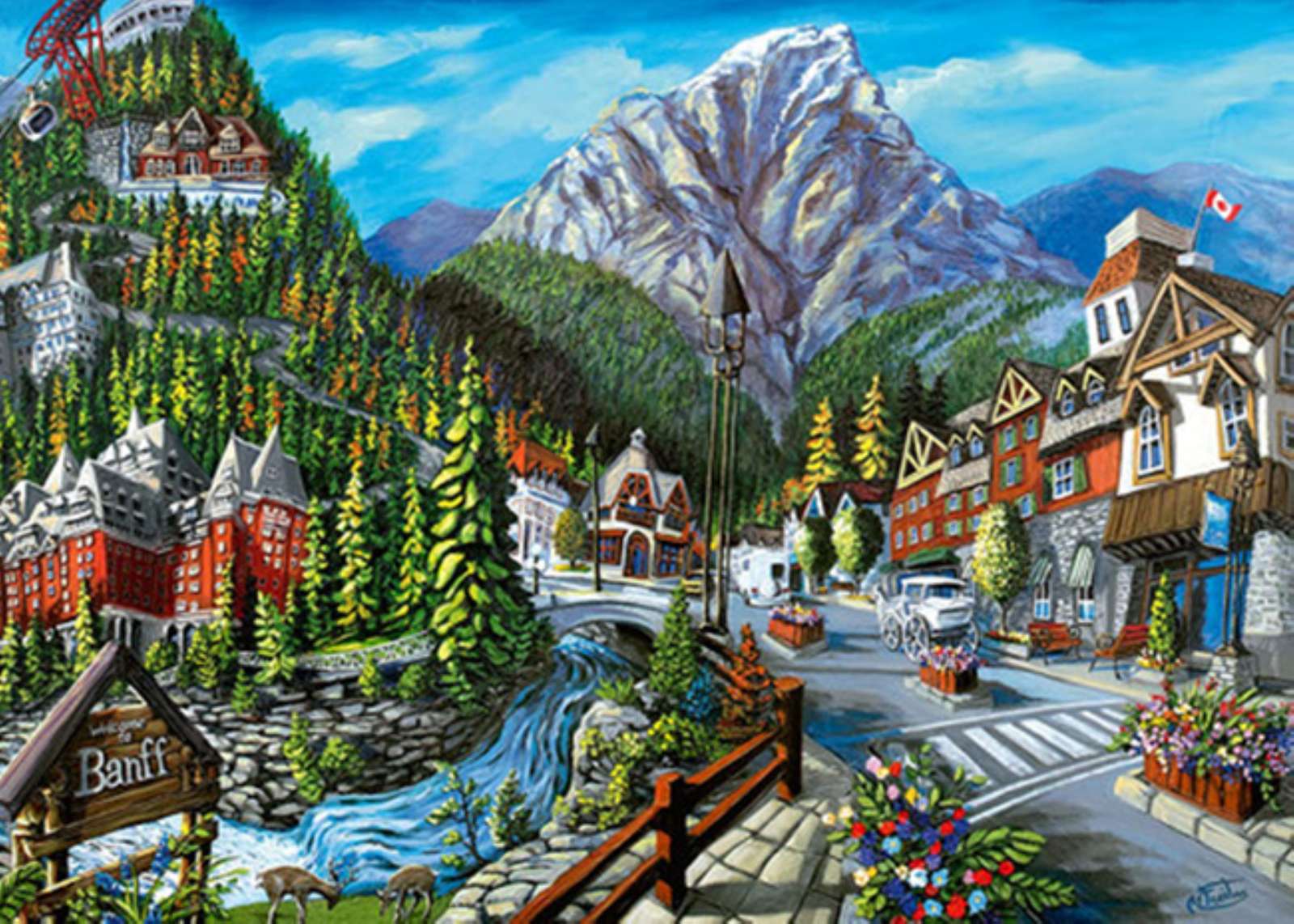 Witamy w Banff, Kanada puzzle online