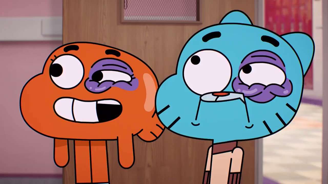 Beaten Gumball and Darwin puzzle online