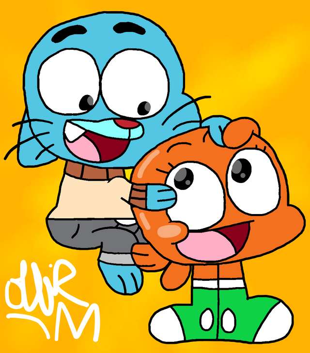 Adorable Gumball and Darwin puzzle online