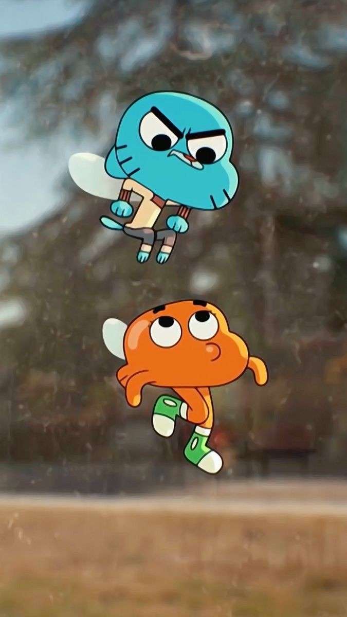 Gumball and Darwin in their dream puzzle online