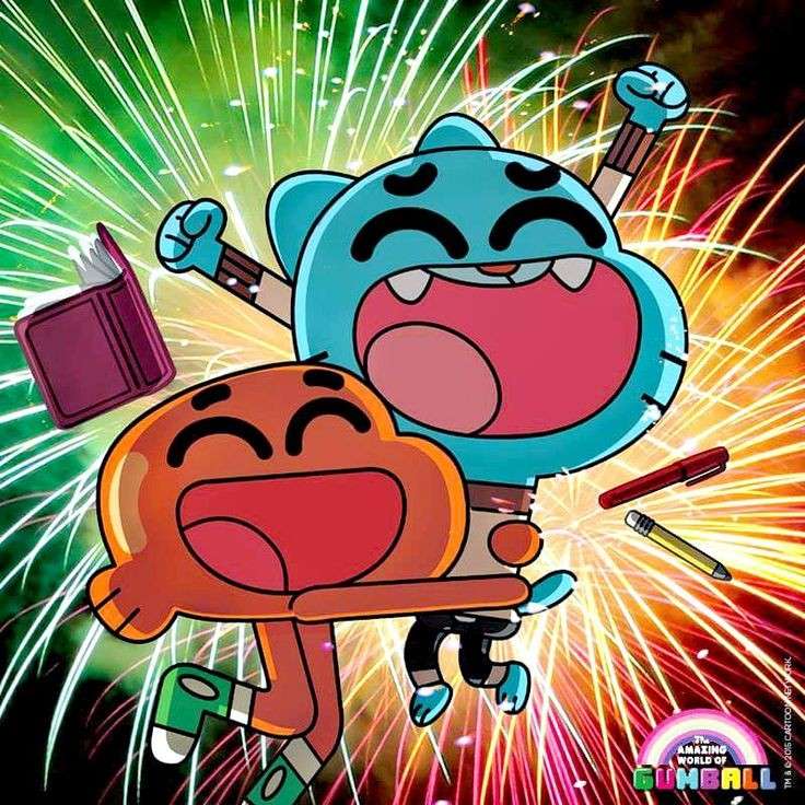 Gumball and Darwin rejoice puzzle online
