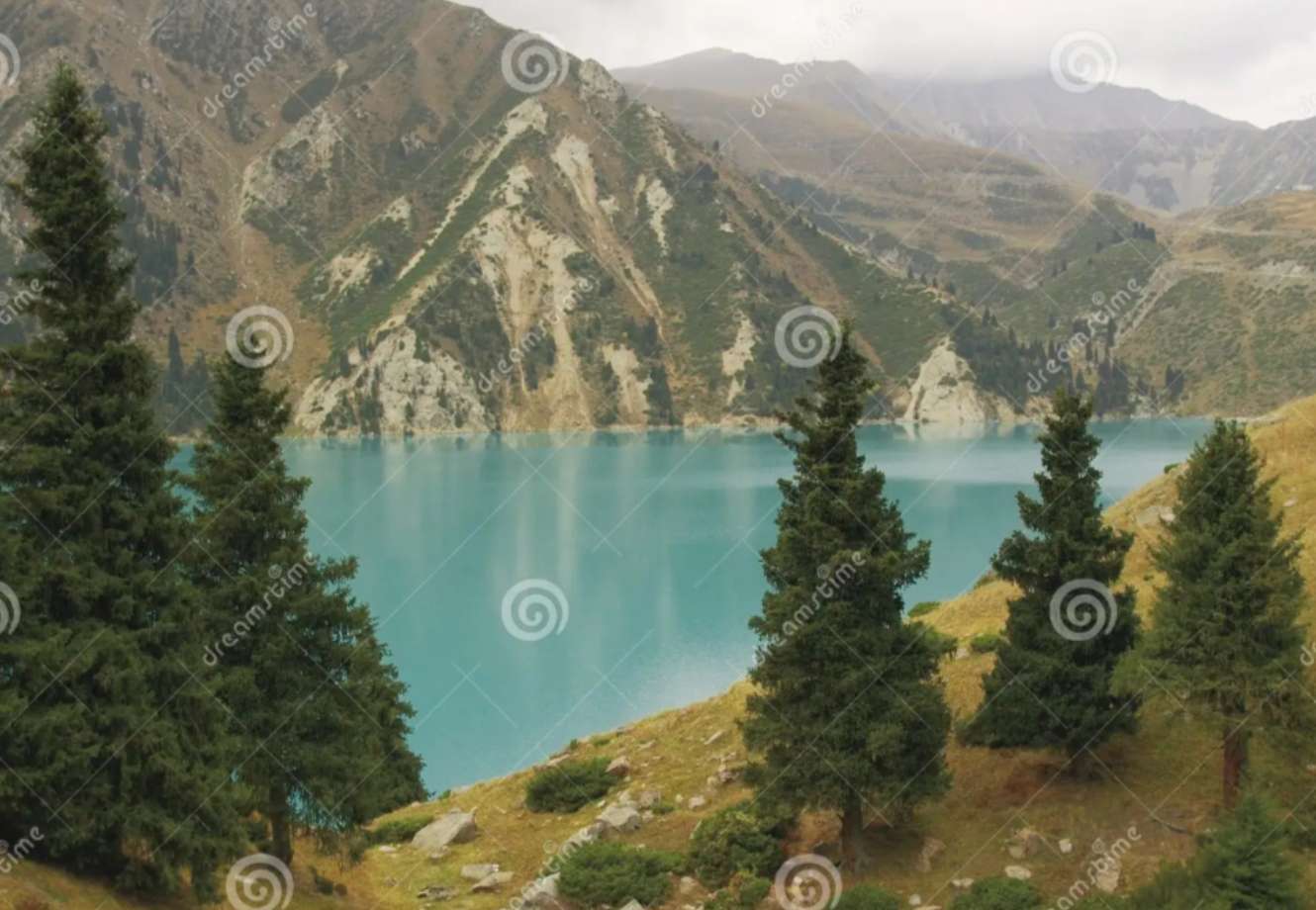 Ałma-Ata Jezioro Kazachstan puzzle online