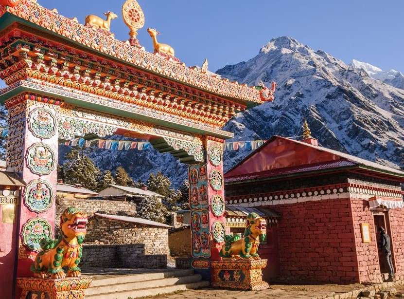 Miejsce narodzin Buddy, Lumbini. Nepal puzzle online