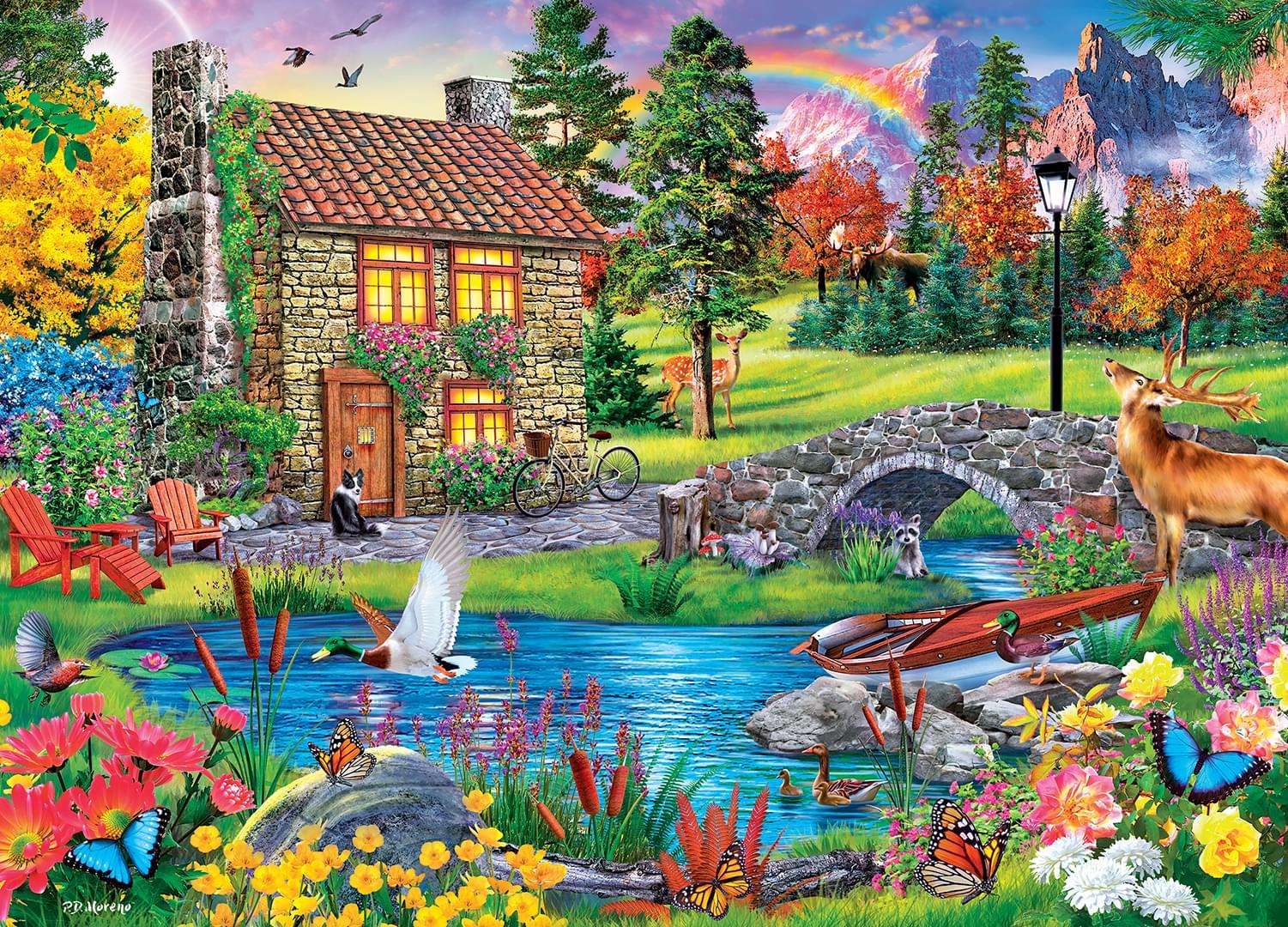 Staw przy domu puzzle online