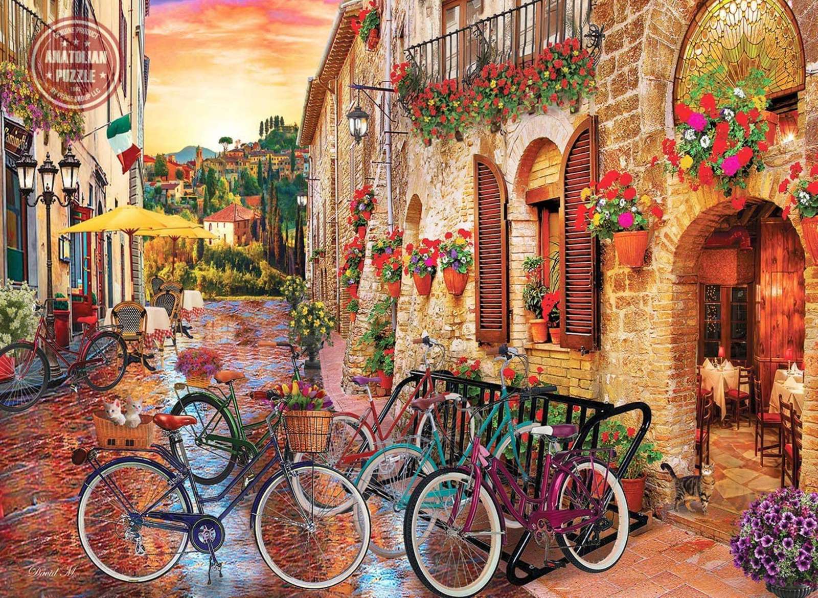 Jadąc rowerem przez Toskanię puzzle online