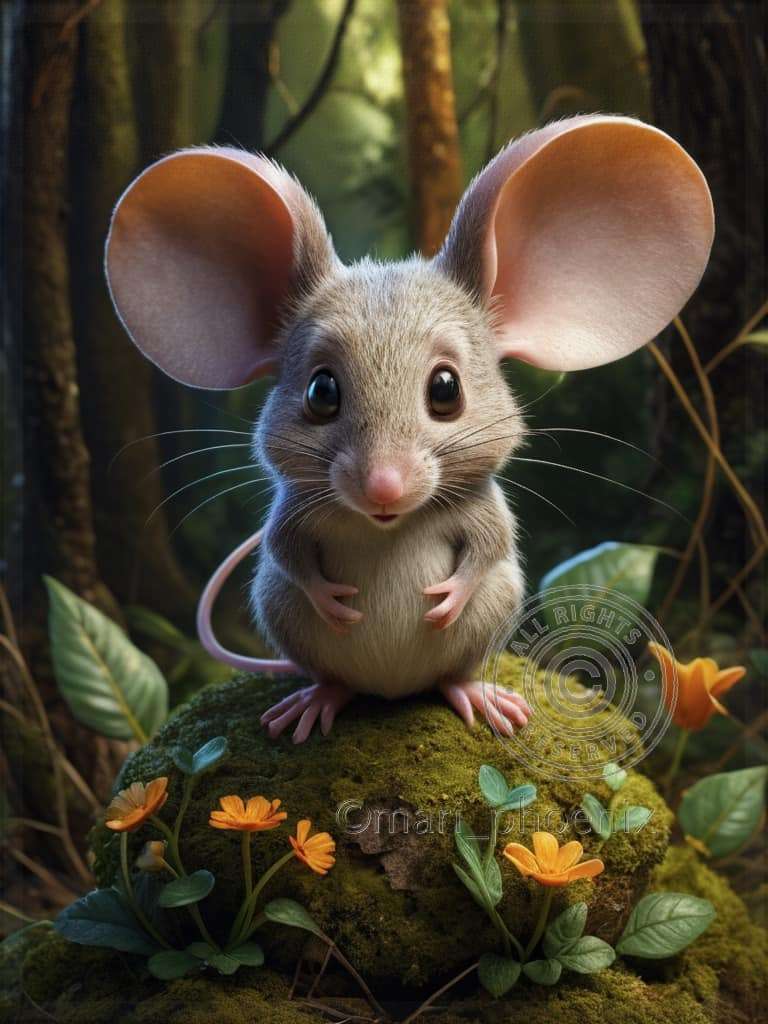 Mysz z dużymi uszami puzzle online